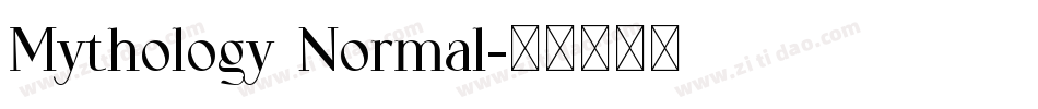 Mythology Normal字体转换